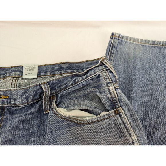 Cinch Up Men's White Label Relaxed Fit Medium Wash Distressed Jeans 40x34 - Picture 5 of 16